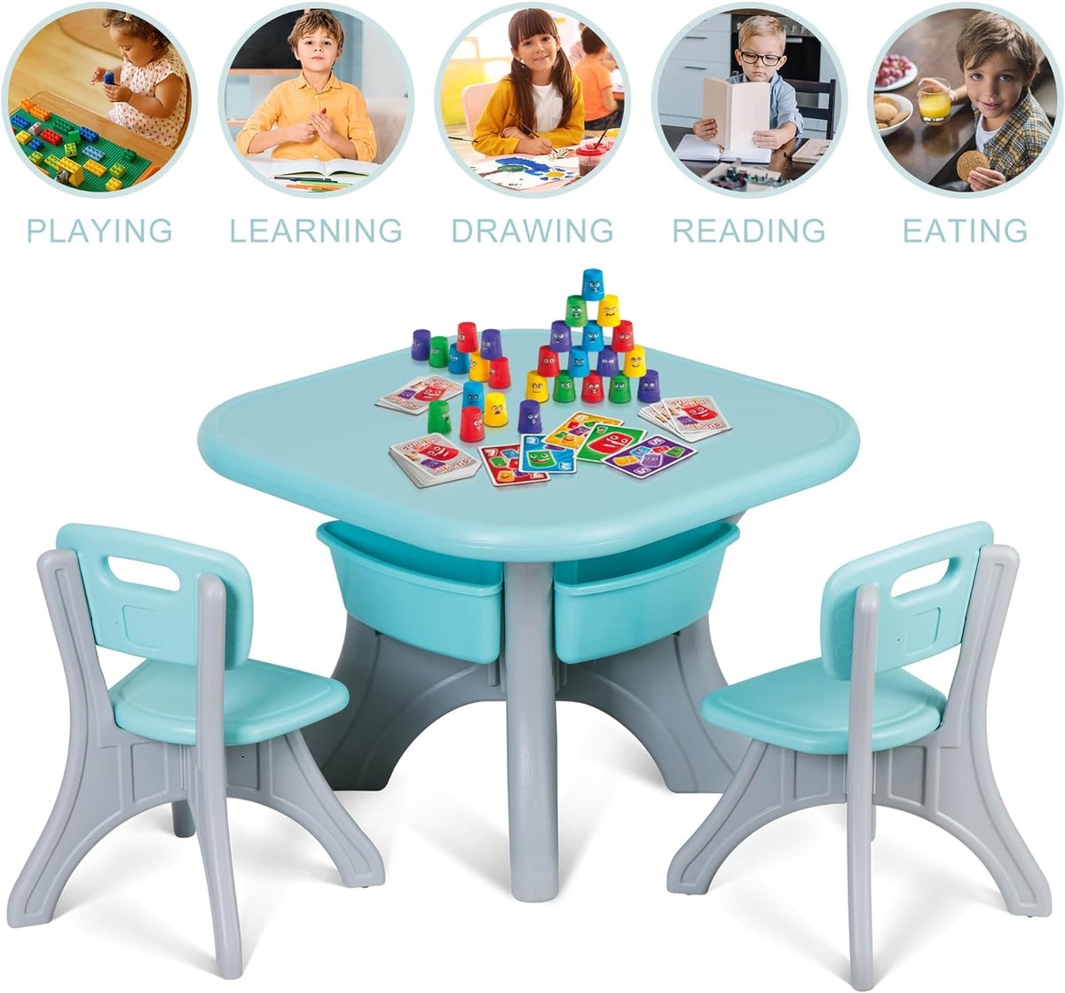 Zeny Kids Table and Chairs: Stylish & Durable Furniture for Kids' Spaces