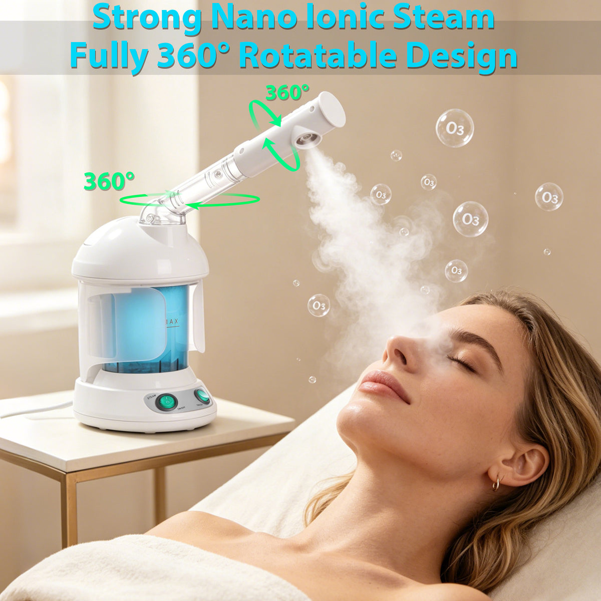 ZENY™ Hair Steamer PRO 3 in 1 Multifunction Ozone Facial Steamer