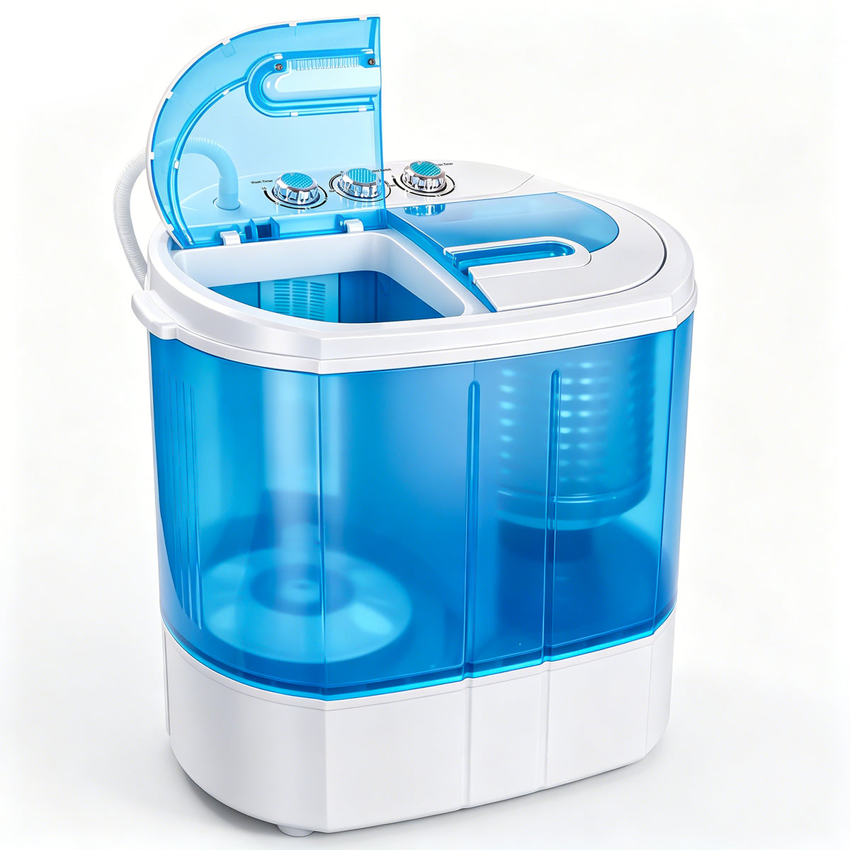 ZENY™ Portable Washer 9.9lb Mini Compact Twin Tub Washing Top Load