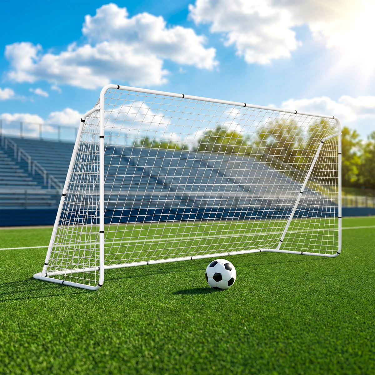 ZENY™ 12 x 6 Soccer Goal for Backyard, Heavy Duty Steel Frame with