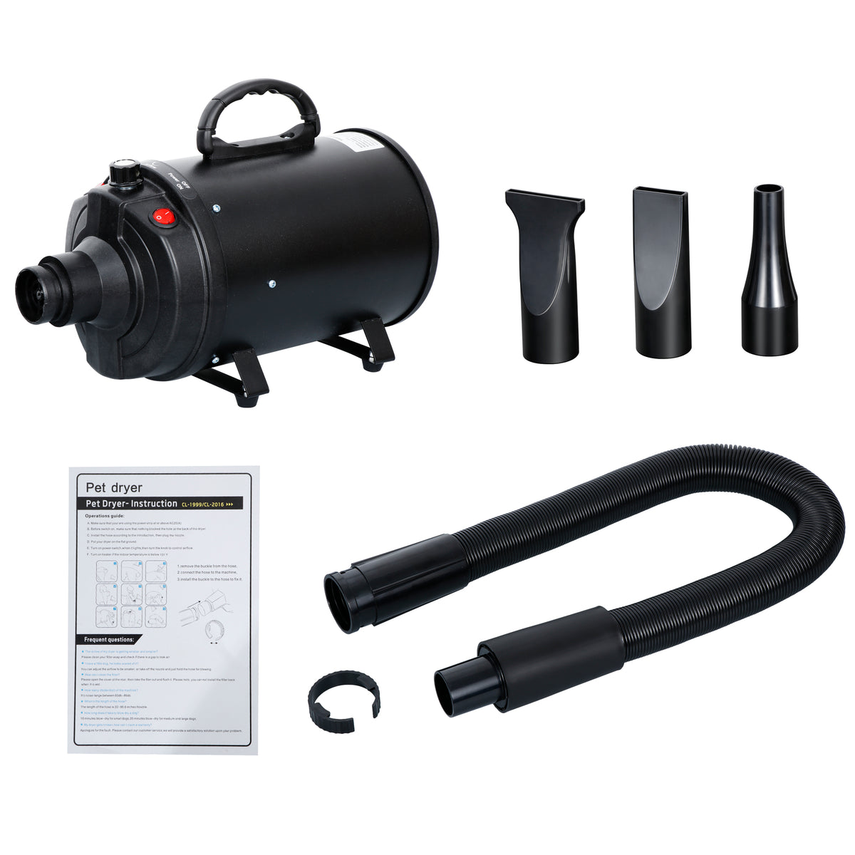 ZENY™ Portable Dog Cat Pet Hair Grooming Dryer Blow Blaster Hairdryer