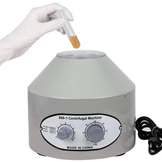 Centrifugeuse De Laboratoire électrique SYUFRE - Capacité 6x20ml, Vitesse 0-4000 Tr/min, Minuterie 0-60 Min - Pour Plasma, Sang, Analyses - 11