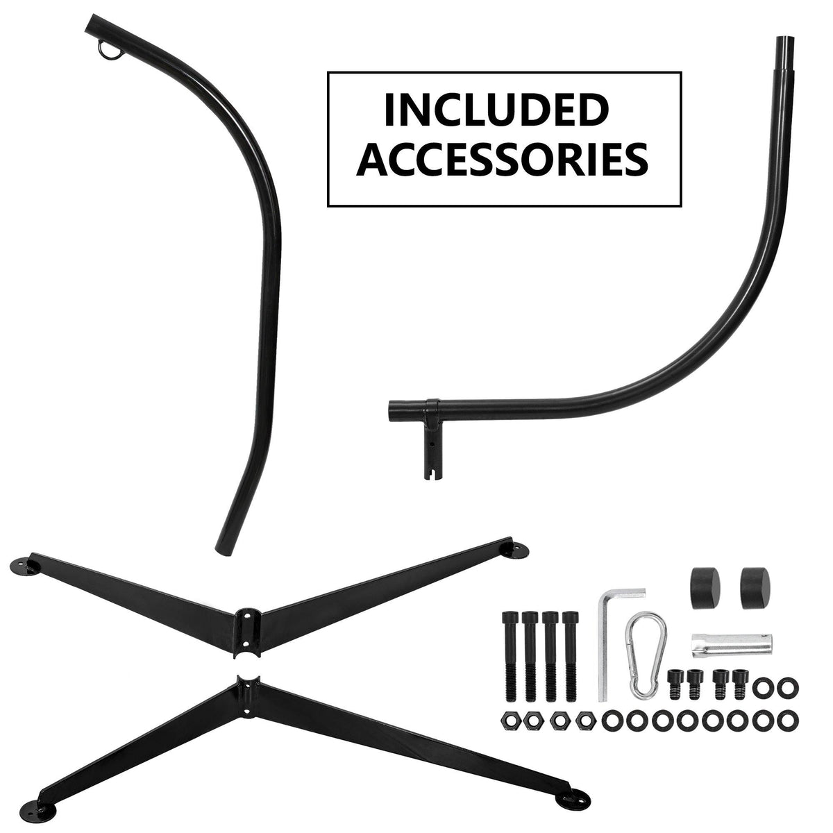 ZENY™ Hanging Chair Stand Hanging Hammock Stands Heavy Duty Steel C St