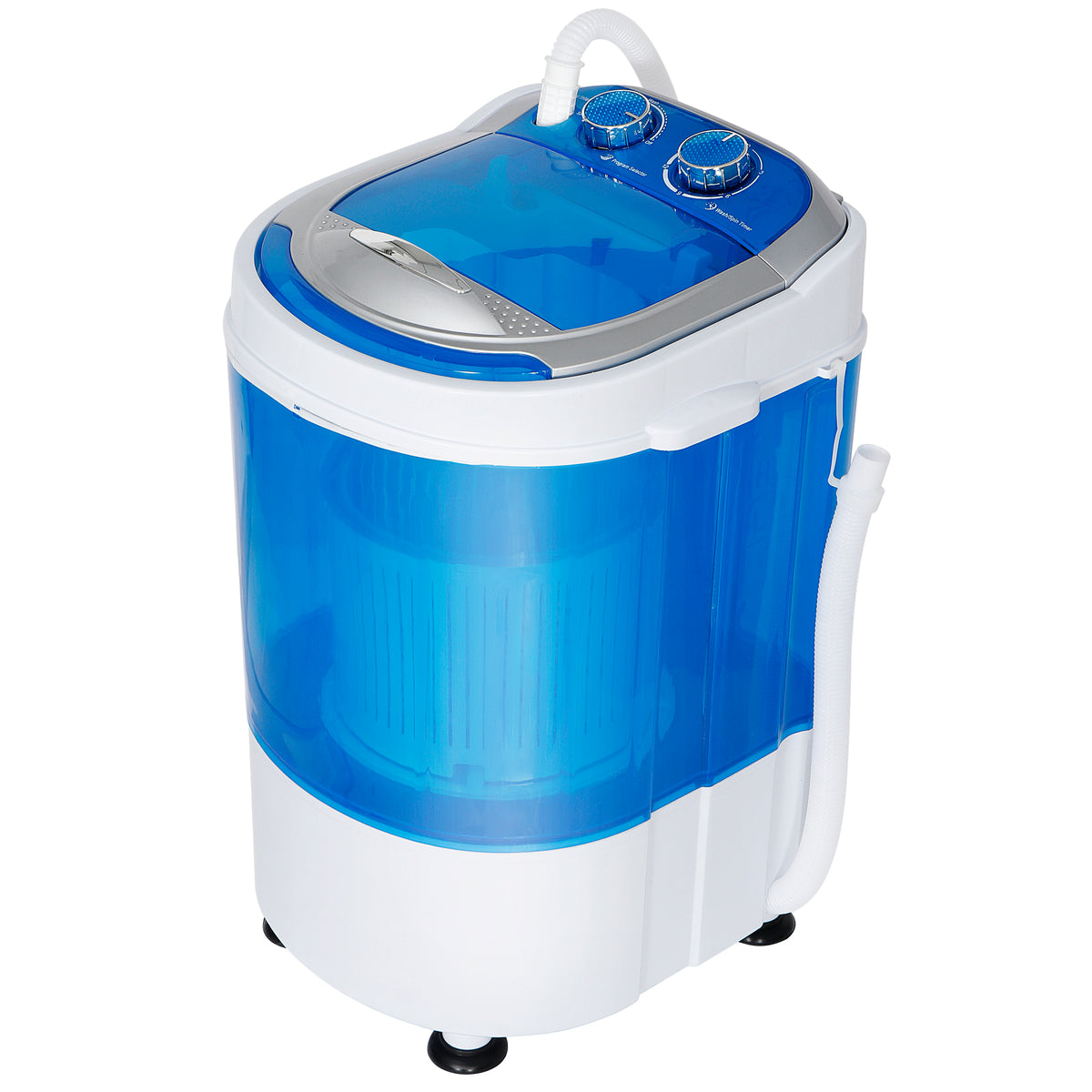 ZENY MINI Portable Single Bucket Wash Machine Washing Drying 2 in 1  Washer(Single, 9lbs)