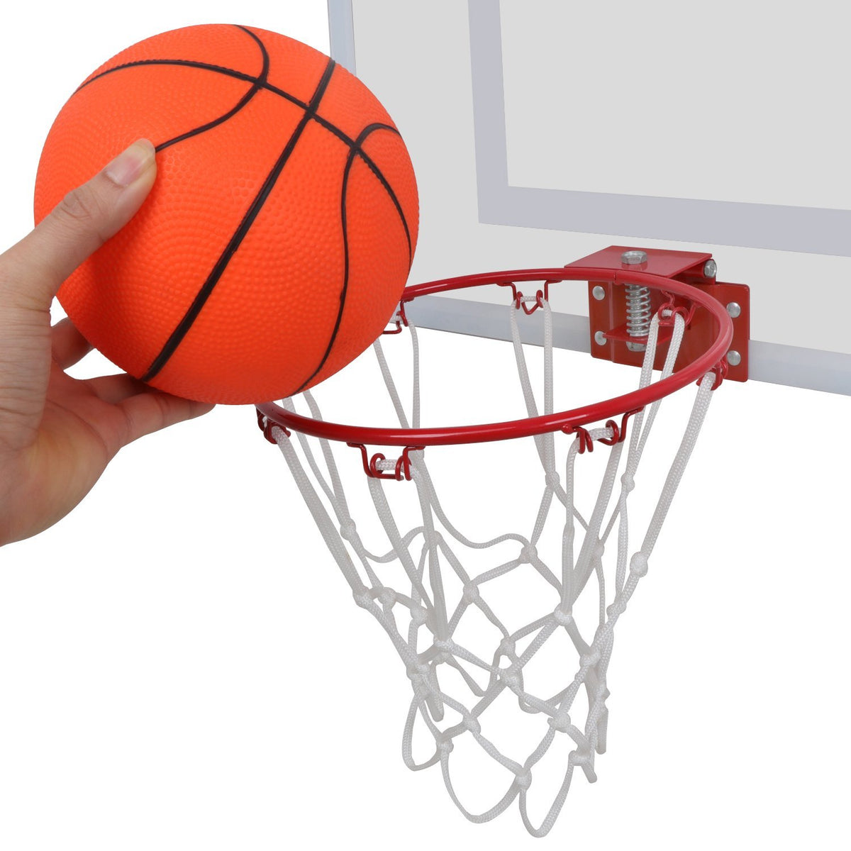 ZENY™ Mini Basketball Hoop Set w/ a 5.5'' Ball and Hand Pump Over the