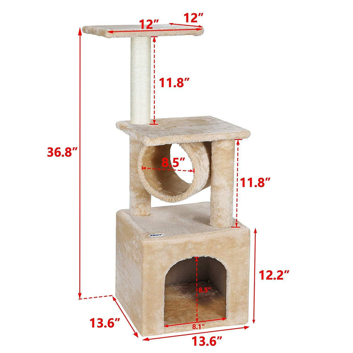 ZENY™ 36'' Cat Trees for Kittens Cat Furniture Towers with Scratching