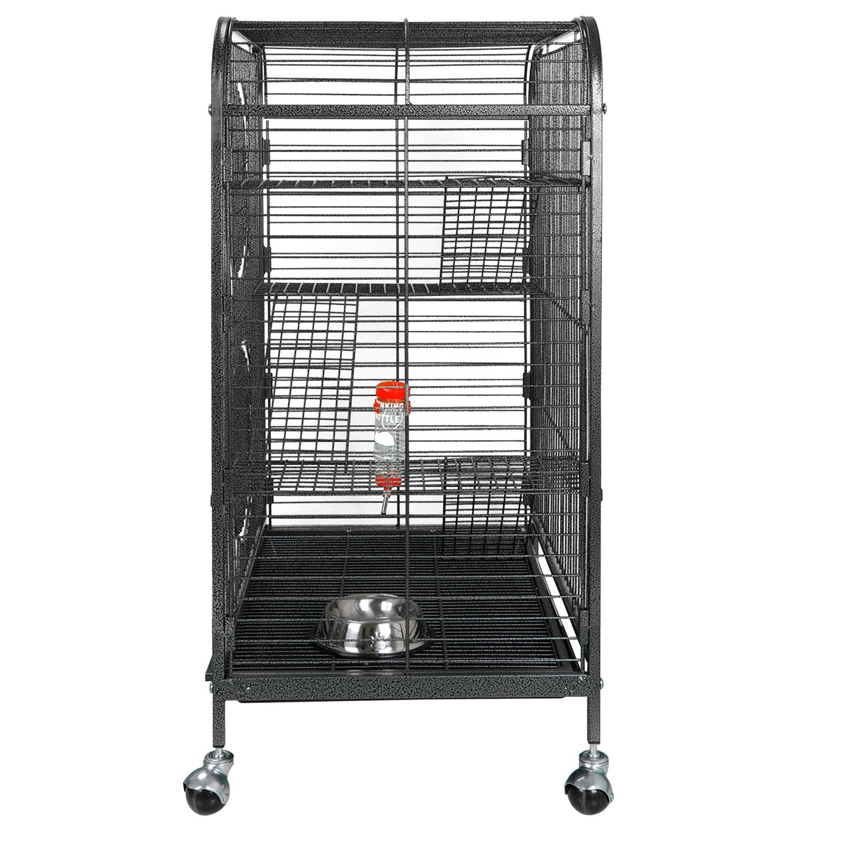 Segawe 37" Ferret Cage - Rabbit Guinea Pig Chinchilla Rat House With 2 Big Front Doors Black - View #2