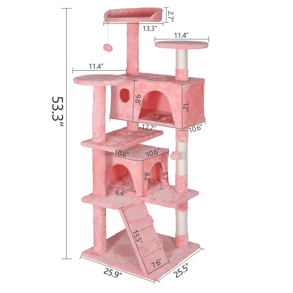 ZENY™ Cat Tree Tower Condo Furniture Scratch Post for Kittens Pet Hous