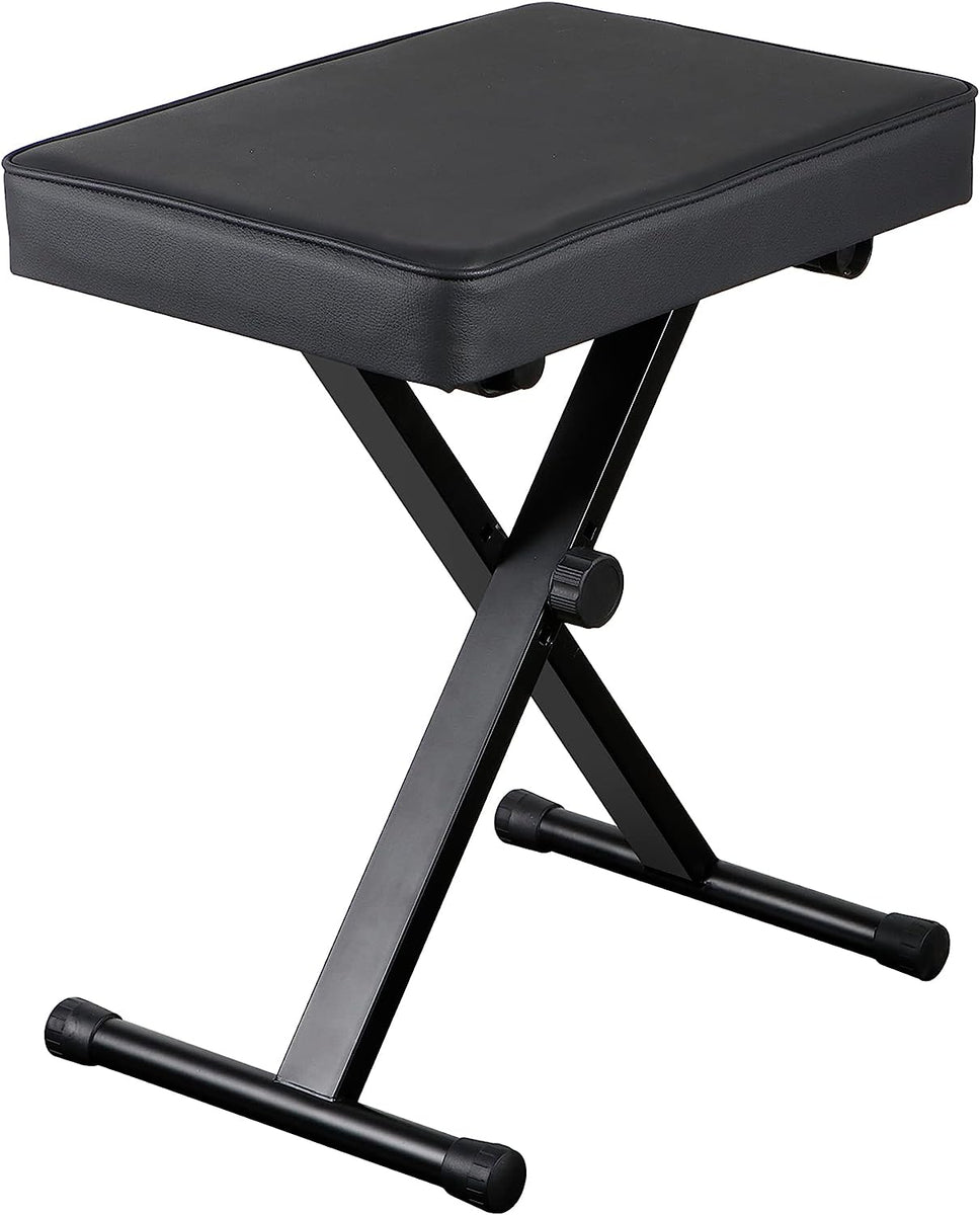 ZENY™ Adjustable Piano Bench Padded Keyboard X-Style Bench Piano Stool ...