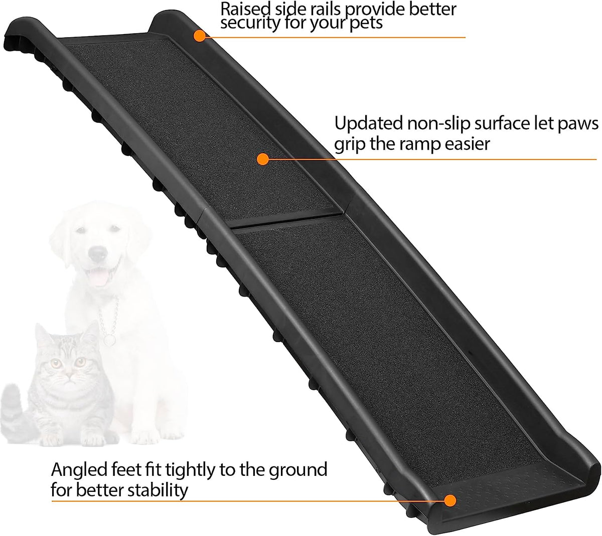 ZENY™ Portable Folding Dog Ramps for SUV, Truck, Car Ramp Stairs Step ...