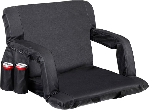 ZENY™ Wide Stadium Seat for Bleachers with Back Support Reclining