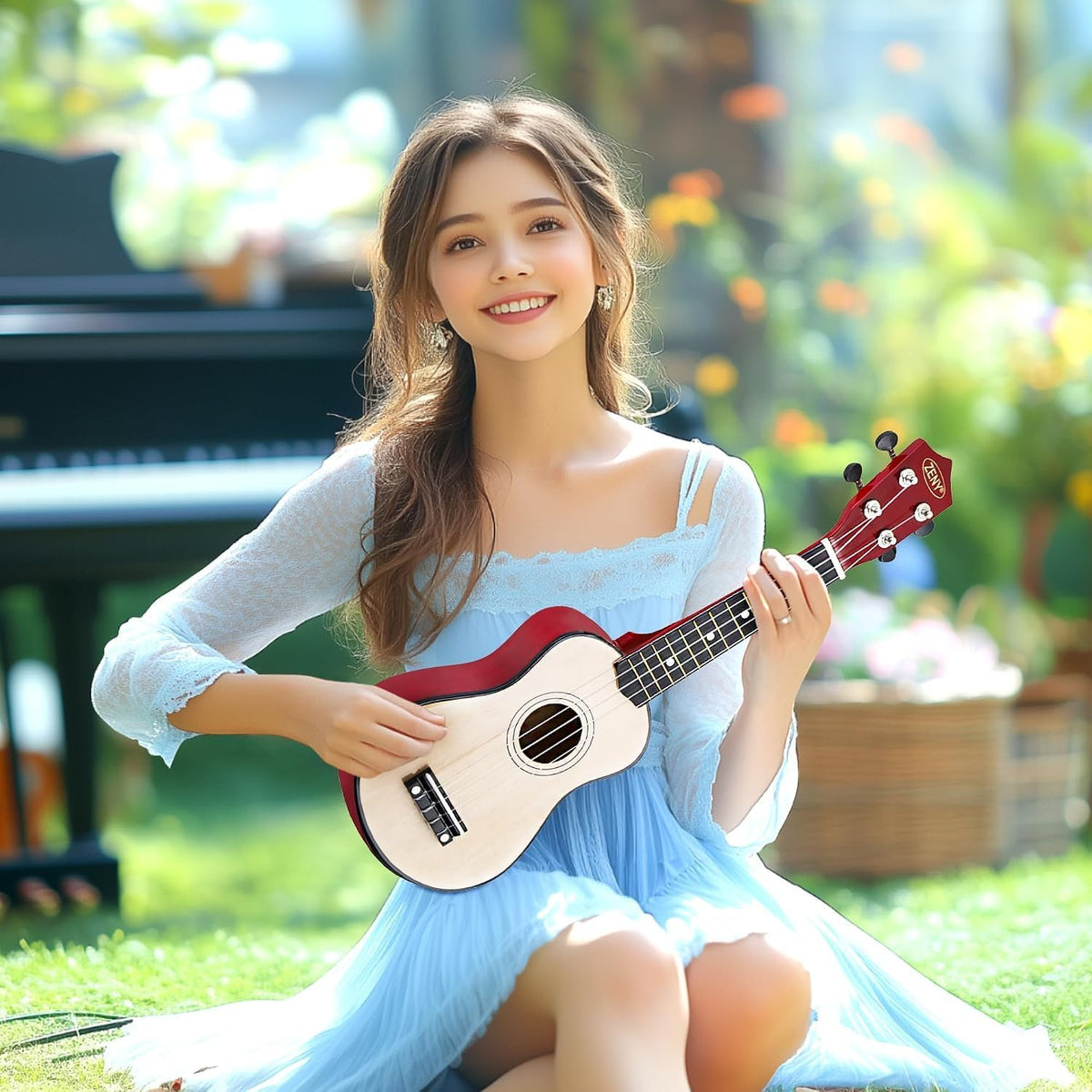 Uklele String ZENY Soprano Ukulele for Beginners 21 Inch Ukulele Kit – ZENY Products