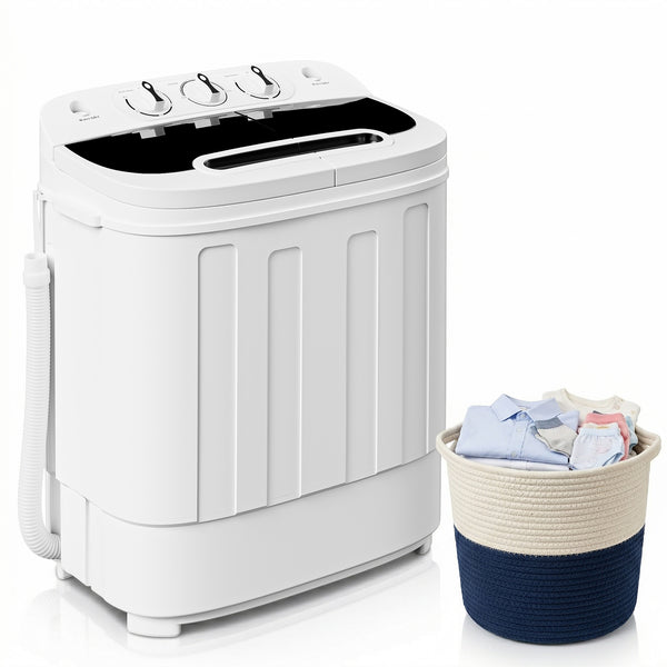 ZENY Portable Mini Twin Tub Washing Machine w/Spinner Dryer