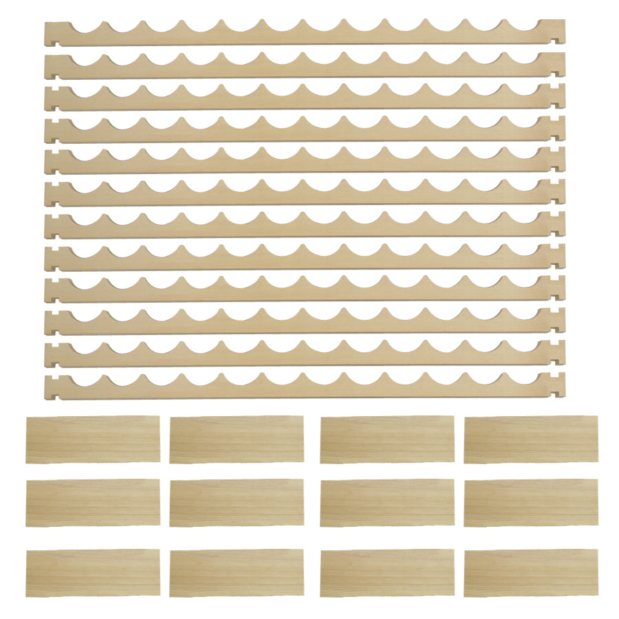 ZENY™ 72 Bottles Wood Holder Stackable Modular Wine Rack – ZENY Products