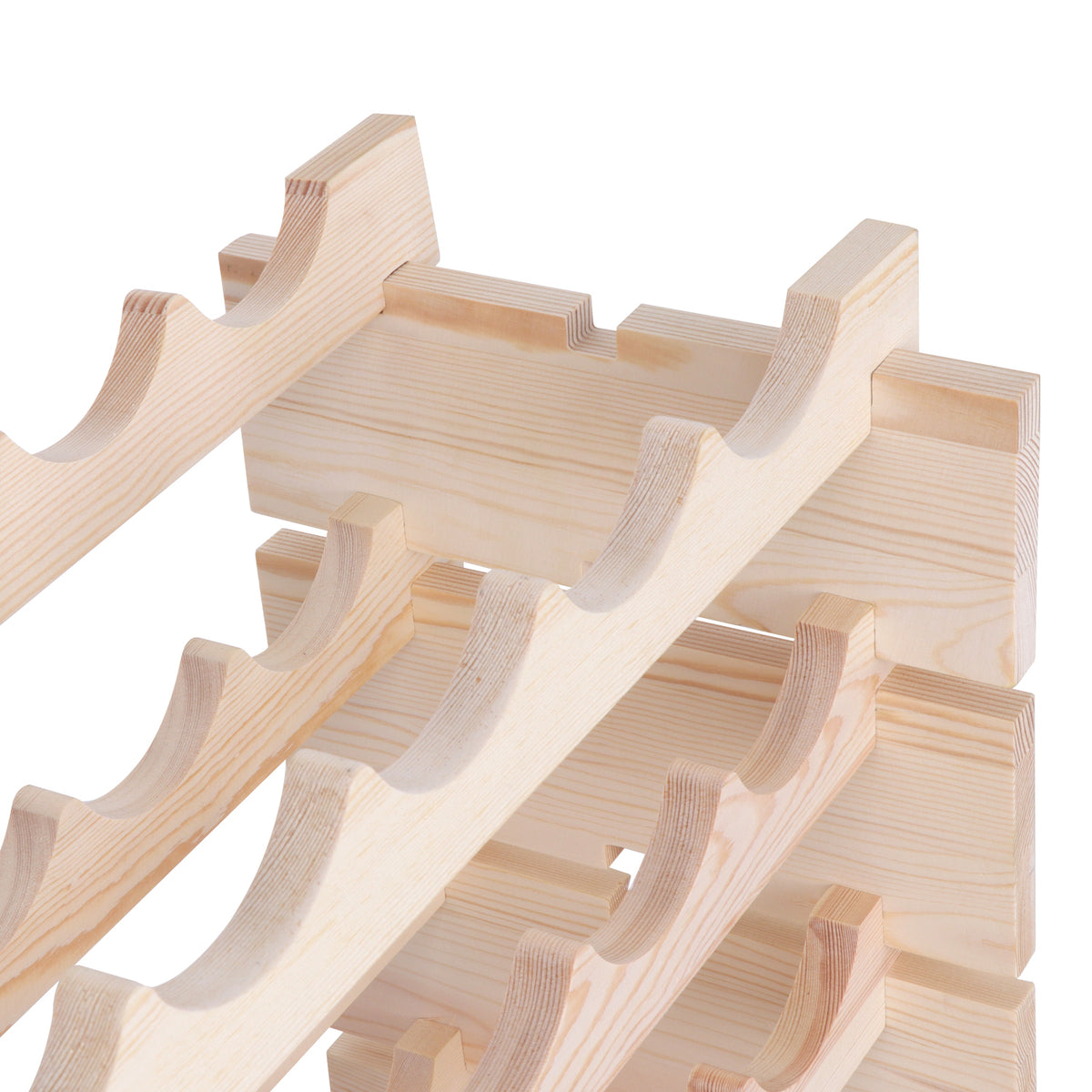 ZENY™ Stackable Modular Wine Rack 96 Bottle Wooden Wine Storage Rack F ...