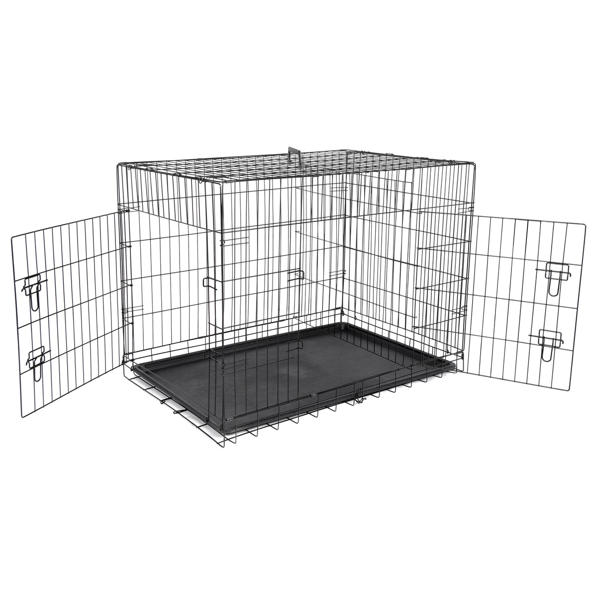 ZENY™ 42 inch Dog Crate Double Door Folding Metal Dog or Pet Crate Ken