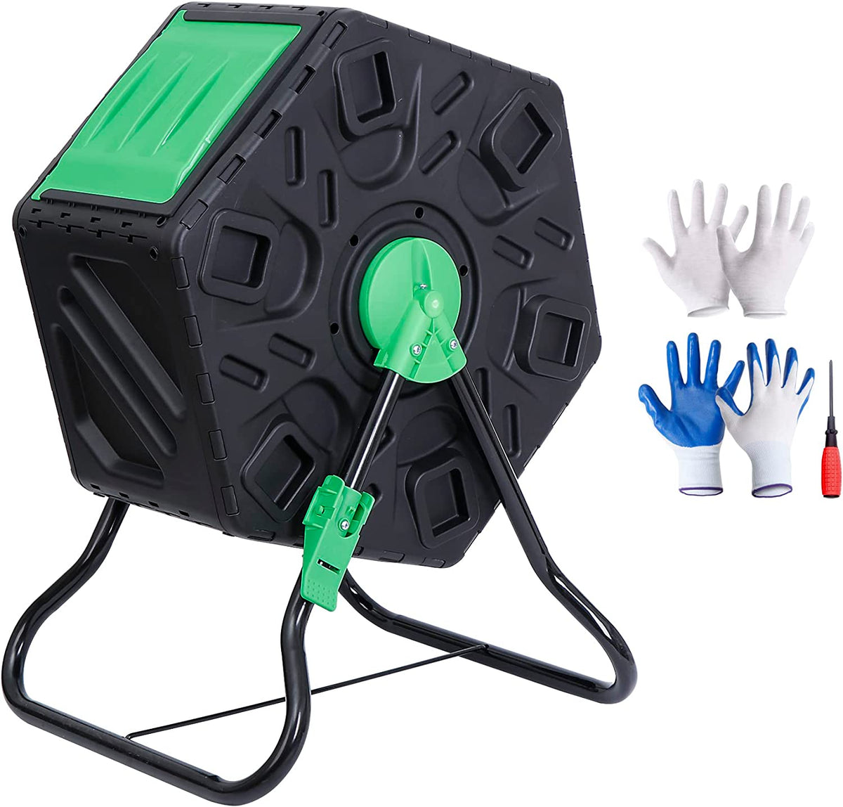 ZENY™ Compost Tumbler AllSeason HeavyDuty Outdoor BPA Free Large Com