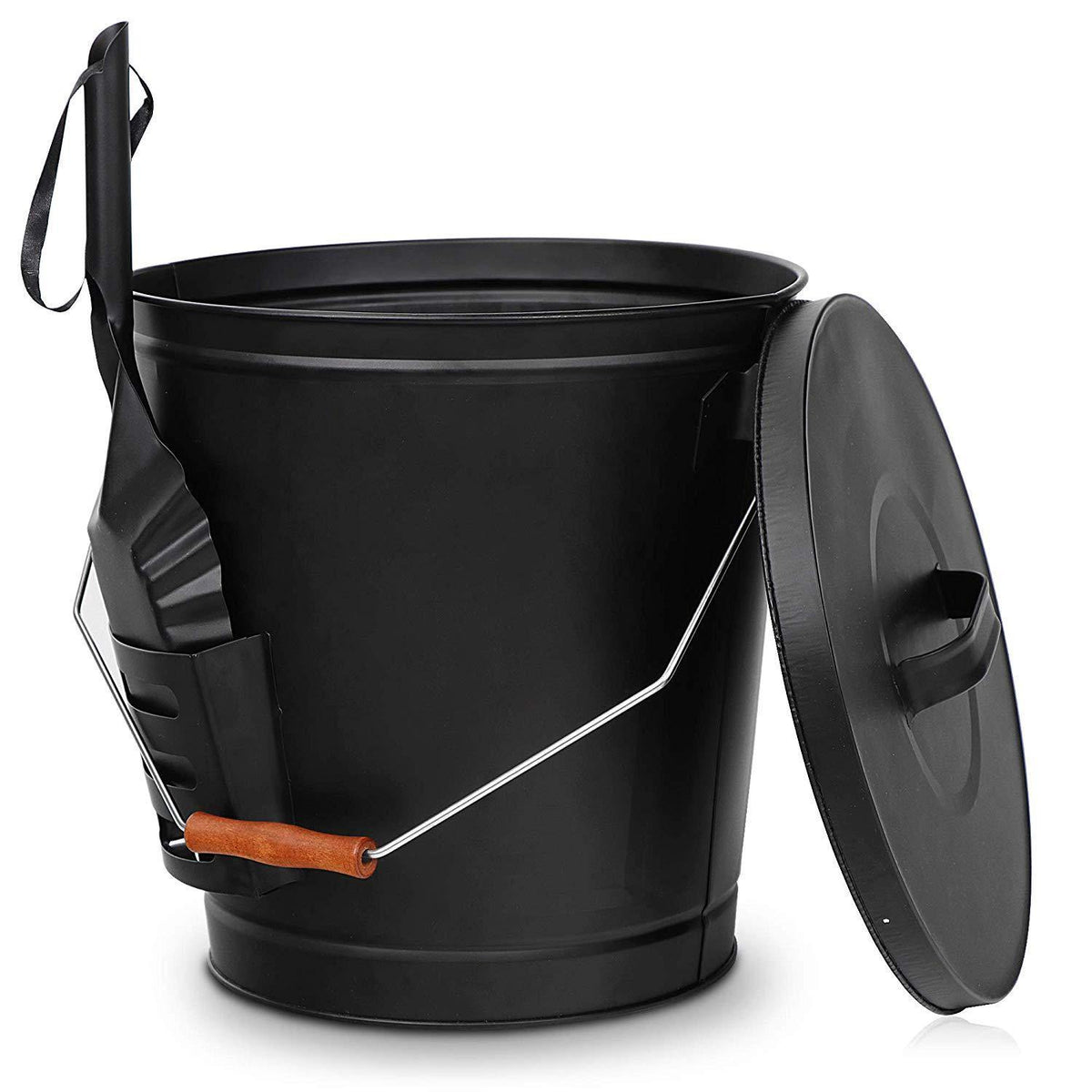 ZENY™ Fireplace Ash Bucket with Shovel and Lid,Hot Ashes Container 5 G ZENY Products